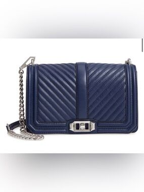 Rebecca Minkoff Navy Quilted Shoulder Bag